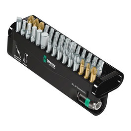Wera Bit-Check Universal 1 - Maletín Compacto 30 Piezas Puntas de Apriete Incluye PH, PZ, TX y Llave Allen