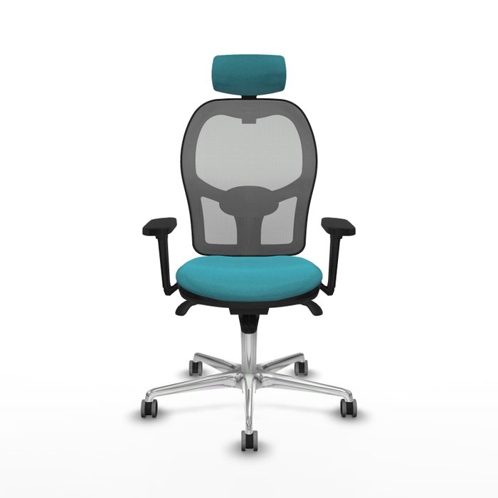 PIQUERAS Y CRESPO Silla de oficina Jorquera con mecanismo Sincro, Turquesa y Gris PIQUERAS Y CRESPO Silla de oficina Jorquera con mecanismo Sincro, Turquesa y Gris