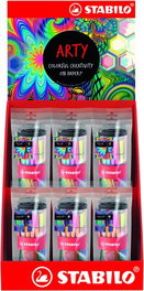 Rotulador Fibra Stabilo Point 88 Arty Surtido Expositor De 12 7X Rollersets Point 88 5X Rollersets Pen 68