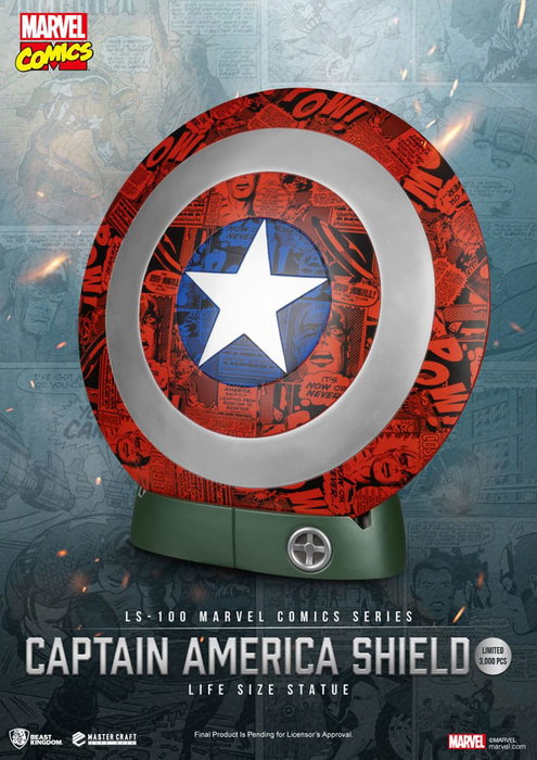 Marvel Comics PVC Captain America Escudo Life Size Statue 64 cm