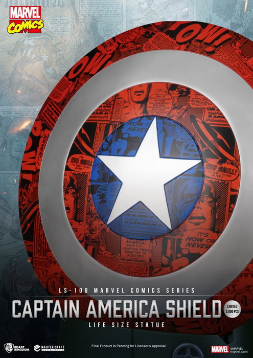 Marvel Comics PVC Captain America Escudo Life Size Statue 64 cm
