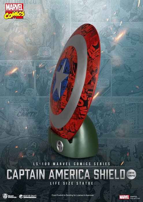 Marvel Comics PVC Captain America Escudo Life Size Statue 64 cm