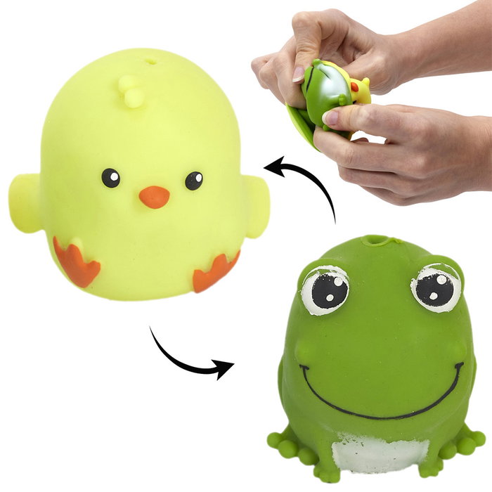 Jeux 2 momes Animal Reversible Peluche Interactivo para Niños +3 Años 7 cm
