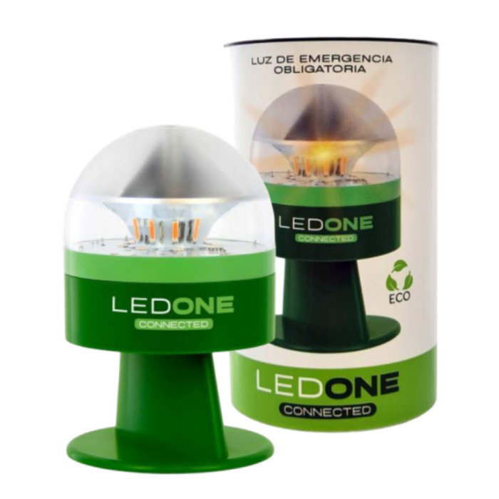 ERUM LED One 103886 Luz de Emergencia Verde con Conexión DGT