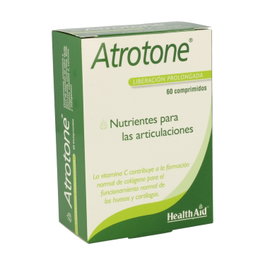 Health Aid Atrotone 60 tabletas - Glucosamina, Condroitina, Cúrcuma, MSM, Vitamina C, Manganeso y Colágeno