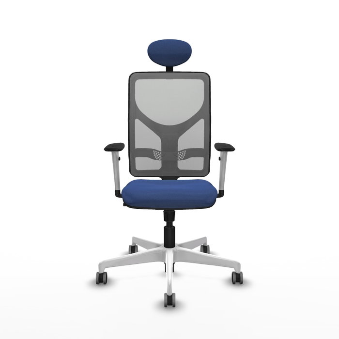 PIQUERAS Y CRESPO Silla de oficina Motilla con mecanismo Sincro, Azul marino y Gris PIQUERAS Y CRESPO Silla de oficina Motilla con mecanismo Sincro, Azul marino y Gris