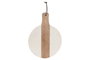 DKD Home Decor Tabla de Cortar Mármol y Acacia Blanco y Natural