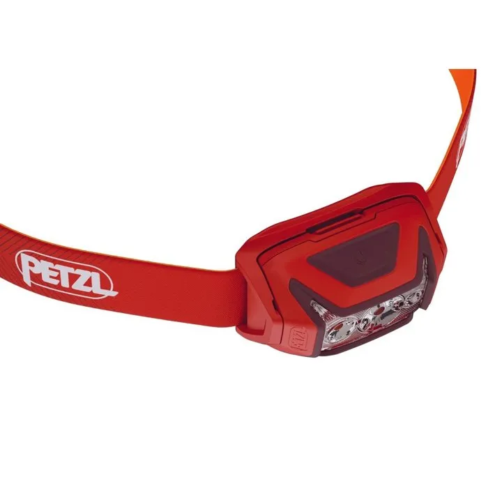 Petzl Actik Linterna con cinta para cabeza, Rojo