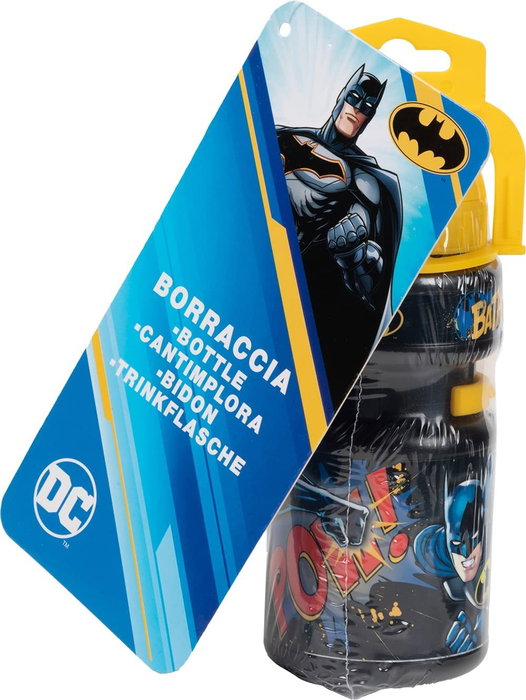 Licensing Botella de agua Batman 350 ml con portabotellas para bicicleta Licensing Botella de agua Batman 350 ml con portabotellas para bicicleta