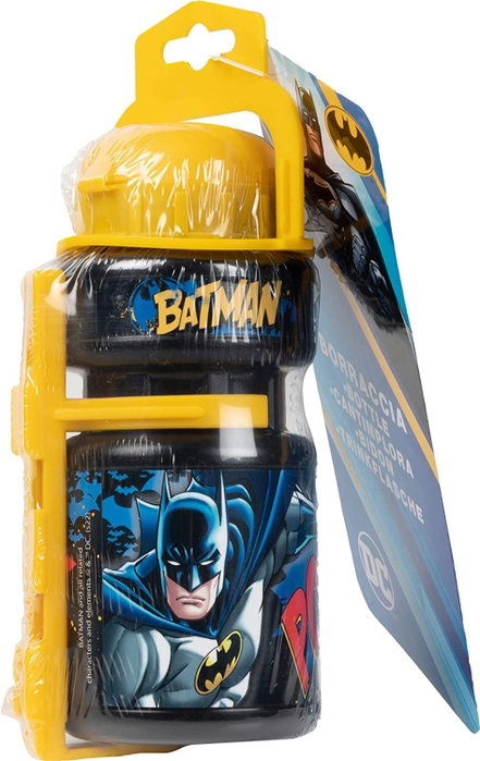 Licensing Botella de agua Batman 350 ml con portabotellas para bicicleta Licensing Botella de agua Batman 350 ml con portabotellas para bicicleta