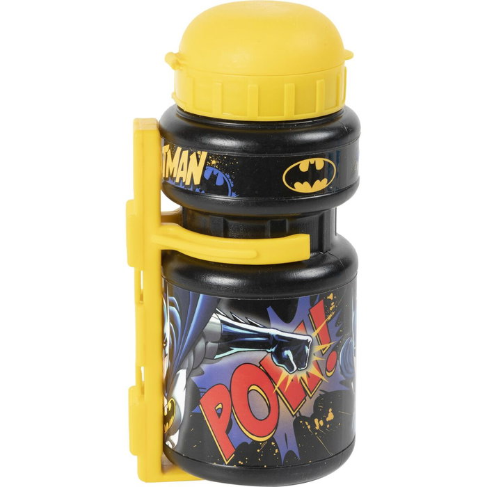 Licensing Botella de agua Batman 350 ml + Portabotellas para bicicleta de niño