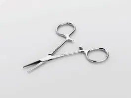 Veterinary Instrumentation Pinza Hemostática Halstead Mosquito Curva 12.5 cm - Especializada para Hemostasia de Vasos Pequeños y Medianos