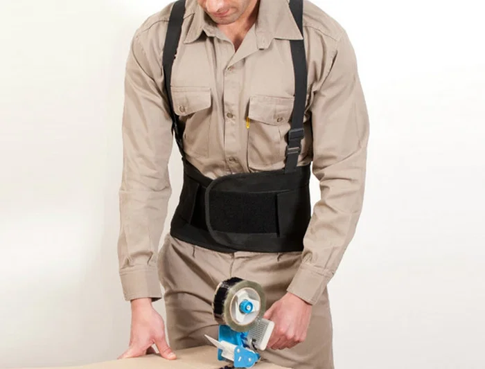 Faru Cinturon Antilumbago Elástico con Tirantes Talla XL Color Negro