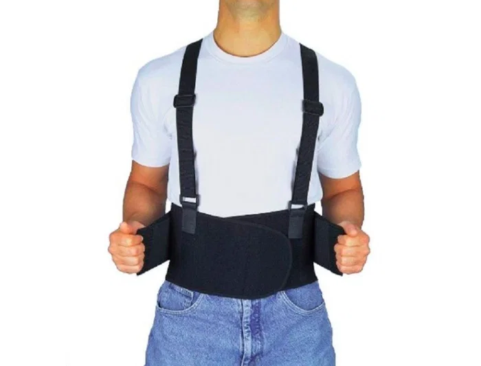 Faru Cinturon Antilumbago Elástico con Tirantes Talla XL Color Negro