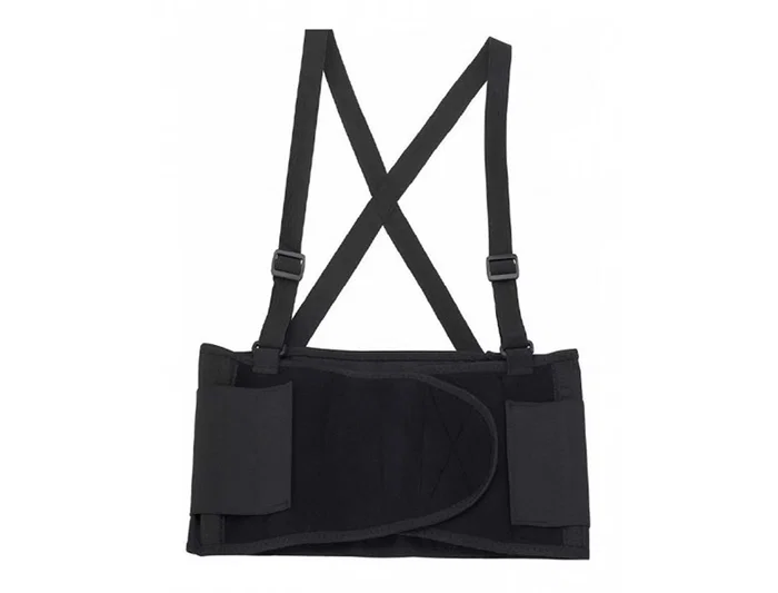 Faru Cinturon Antilumbago Elástico con Tirantes Talla XL Color Negro