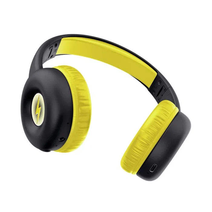 Trust Auriculares Inalámbricos Diadema Bluetooth para Niños Negro/Amarillo con Límite de Volumen - 25405