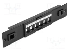 DeLOCK Patch Panel Keystone de 10″ con 6 puertos