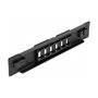 DeLOCK Panel de Conexión Keystone de 6 Puertos, 10 Pulgadas, 1U, Negro, 44 * 12 * 254 mm, Montaje sin Herramientas