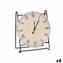 Reloj de Mesa Gift Decor Negro Madera (6 Unidades)