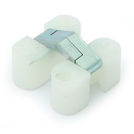 HERRAJES ALK Bisagra de Mesa Invisible Acabado Blanco