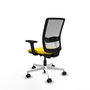 PIQUERAS Y CRESPO Silla de oficina Haches Amarillo/Blanco