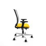 PIQUERAS Y CRESPO Silla de oficina Haches Amarillo/Blanco