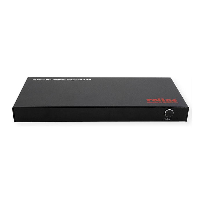 ROLINE Switch de vídeo HDMI 8K de 4 salidas con control remoto IR 14.01.3587
