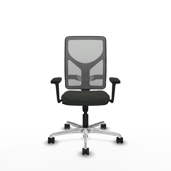 PIQUERAS Y CRESPO Silla de oficina Motilla con mecanismo Sincro, brazos 3D y malla gris PIQUERAS Y CRESPO Silla de oficina Motilla con mecanismo Sincro, brazos 3D y malla gris