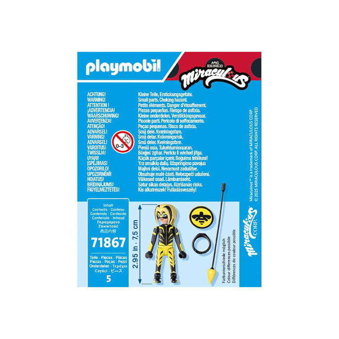 Playmobil Miraculous Vesperia 71867 Zoé Lee con Yoyó y Escudo