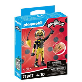 Playmobil 71867 Miraculous - Figura de Zoé Lee como Vesperia con Yoyo y Escudo, Juguete para Luchar Contra Shadow Moth, A Partir de 4 Años