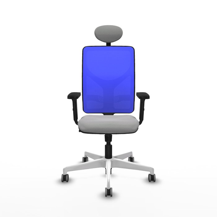PIQUERAS Y CRESPO Silla de oficina Motilla con mecanismo Sincro, Gris claro y Azul PIQUERAS Y CRESPO Silla de oficina Motilla con mecanismo Sincro, Gris claro y Azul