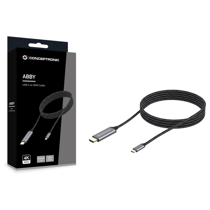 Conceptronic Adaptador USB-C a HDMI 4K/60Hz 2M Gris