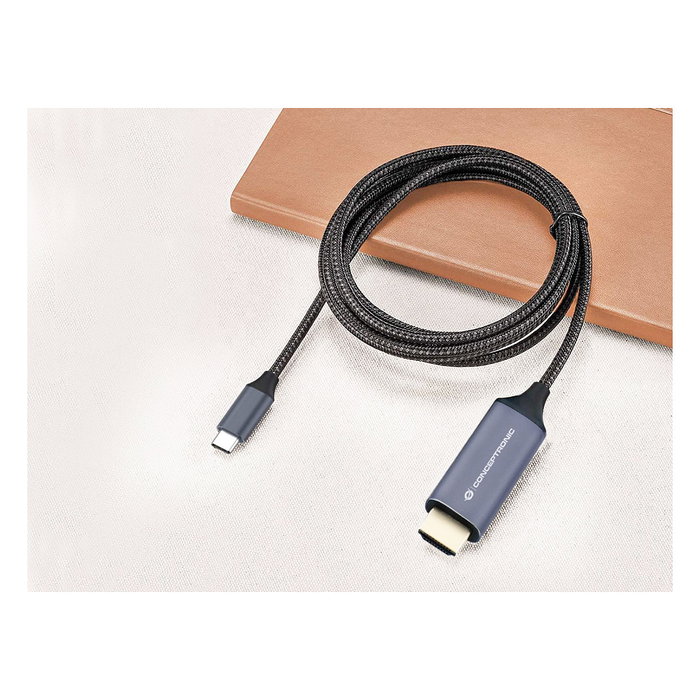 Conceptronic Adaptador USB-C a HDMI 4K/60Hz 2M Gris