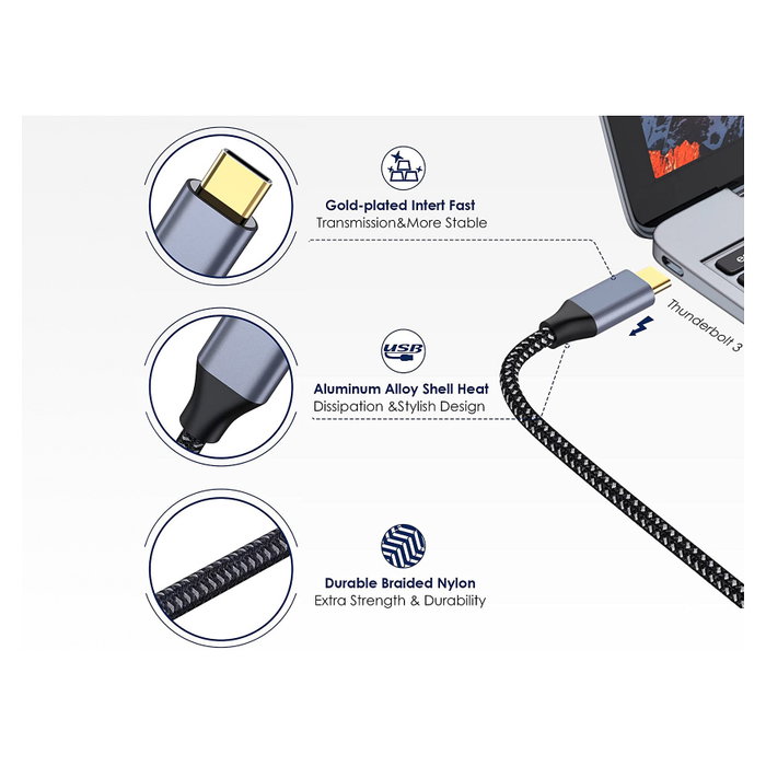 Conceptronic Adaptador USB-C a HDMI 4K/60Hz 2M Gris