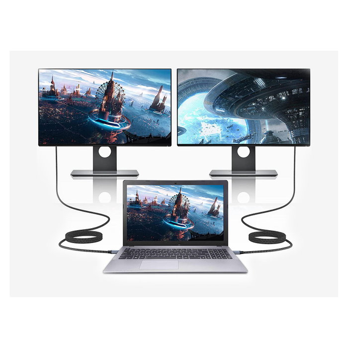 Conceptronic Adaptador USB-C a HDMI 4K/60Hz 2M Gris