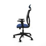 PIQUERAS Y CRESPO Silla de oficina Motilla con mecanismo Sincro/Traslack, Azul marino y Negro
