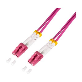 LogiLink Steel armored fiber patch cord OM4 Duplex LC/UPC - LC/UPC, 5,0 m