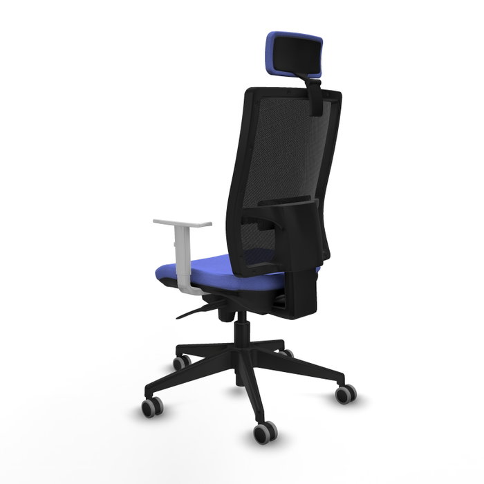 PIQUERAS Y CRESPO Silla de oficina Horna con mecanismo Sincro, Azul claro y Negro PIQUERAS Y CRESPO Silla de oficina Horna con mecanismo Sincro, Azul claro y Negro