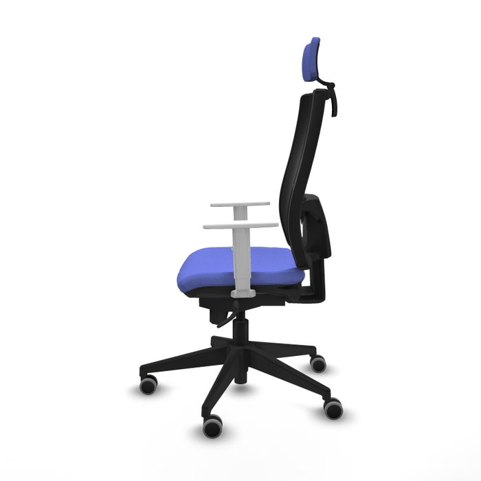 PIQUERAS Y CRESPO Silla de oficina Horna con mecanismo Sincro, Azul claro y Negro PIQUERAS Y CRESPO Silla de oficina Horna con mecanismo Sincro, Azul claro y Negro