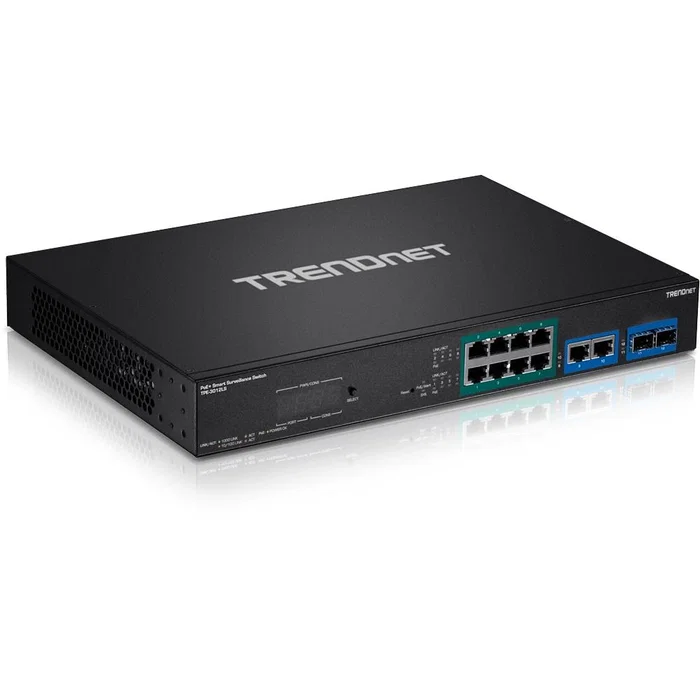 TRENDnet TPE-3012LS Switch de Vigilancia Inteligente Gigabit PoE+ de 12 Puertos