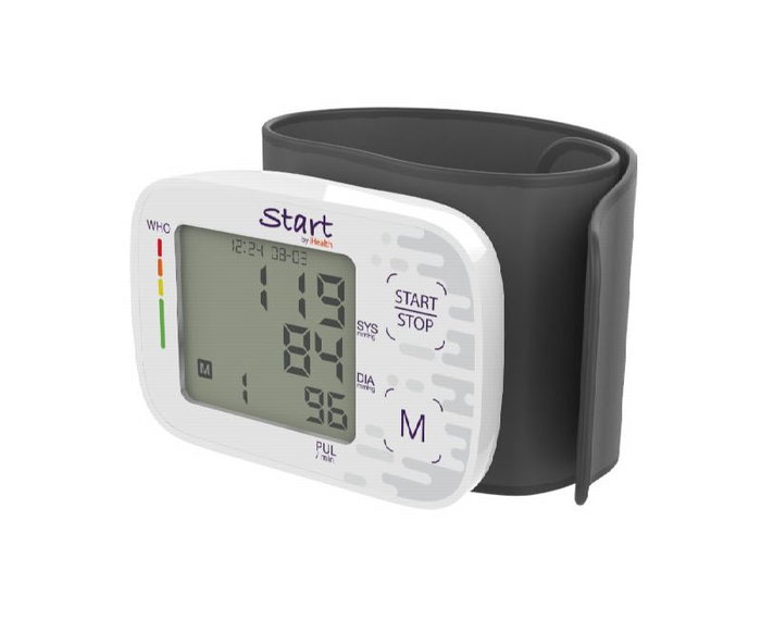 IHEALTH Tensiómetro de Muñeca, Monitor Digital de Presión Arterial para Adultos, Detección Automática, Pantalla LCD, Registro de Datos, Incluye Estuche