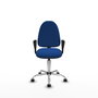 PIQUERAS Y CRESPO Silla de oficina Aýna Azul con brazos fijos