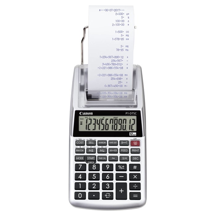 Canon P1-DTSC II Calculadora con impresión portátil de 12 dígitos