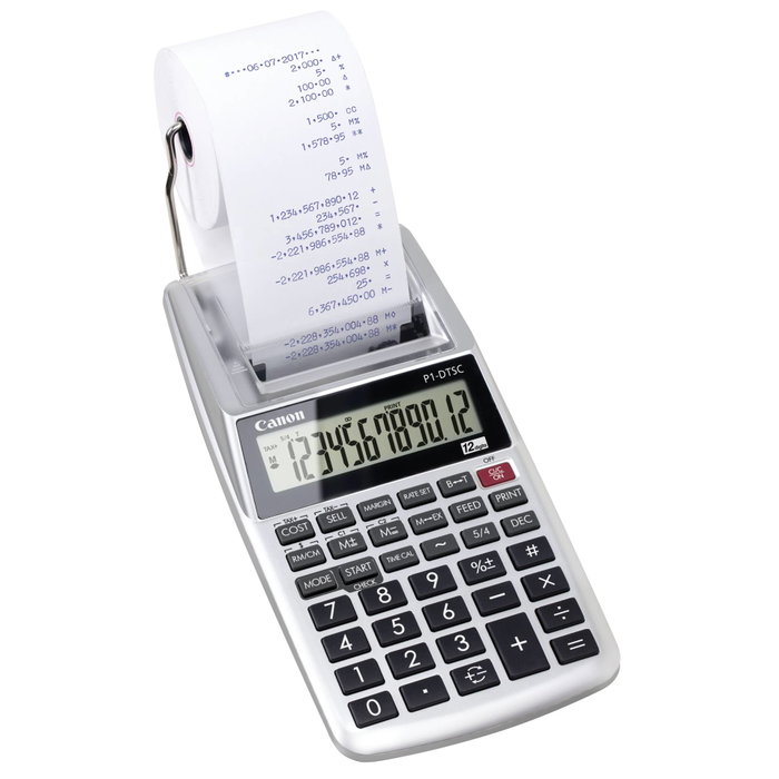 Canon P1-DTSC II Calculadora con impresión portátil de 12 dígitos