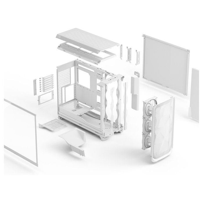 Fractal Design Meshify 3 XL White RGB TG Light Tint