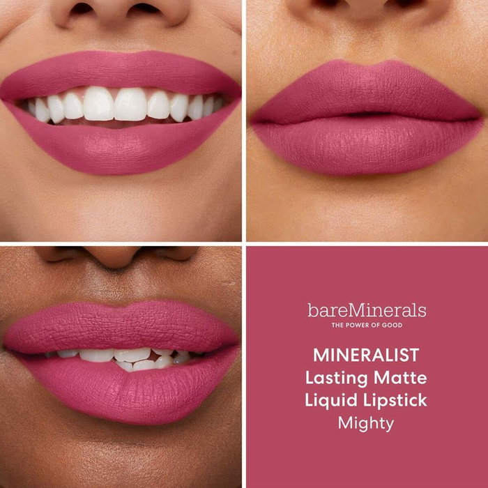 Bare Minerals #mighty Pintalabios Líquido MINERALIST Comfort Matte, Intenso Aterciopelado, Hidratante Larga Duración, Vegano, 4 ml