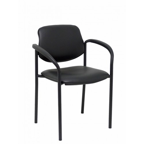 NOWY STYL Silla Styl Tapizada en Similpiel Negro con Brazos Fijos NOWY STYL Silla Styl Tapizada en Similpiel Negro con Brazos Fijos