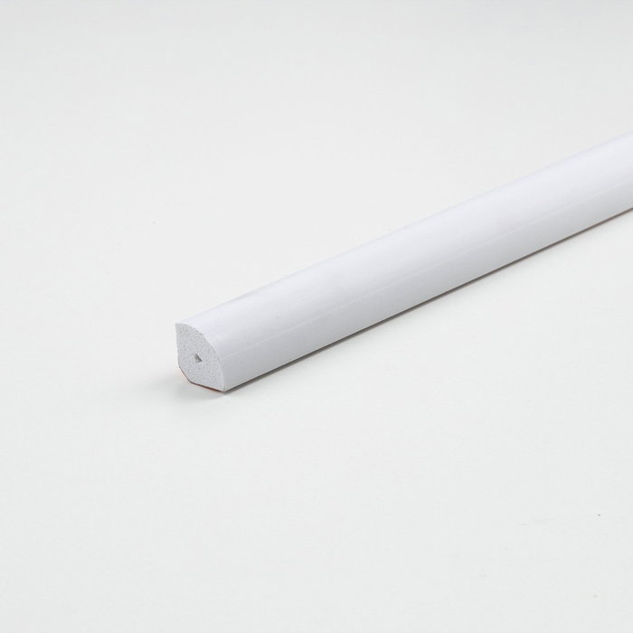 Arcansas Tubo de PVC Cuarto de Caña Blanco Satinado, 1000 x 14 x 14 mm Arcansas Tubo de PVC Cuarto de Caña Blanco Satinado, 1000 x 14 x 14 mm