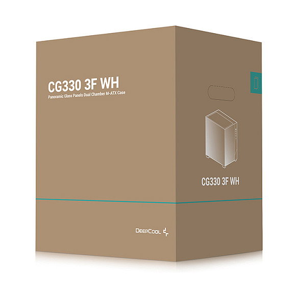 Deepcool CG330 3F WH Micro ATX Blanco