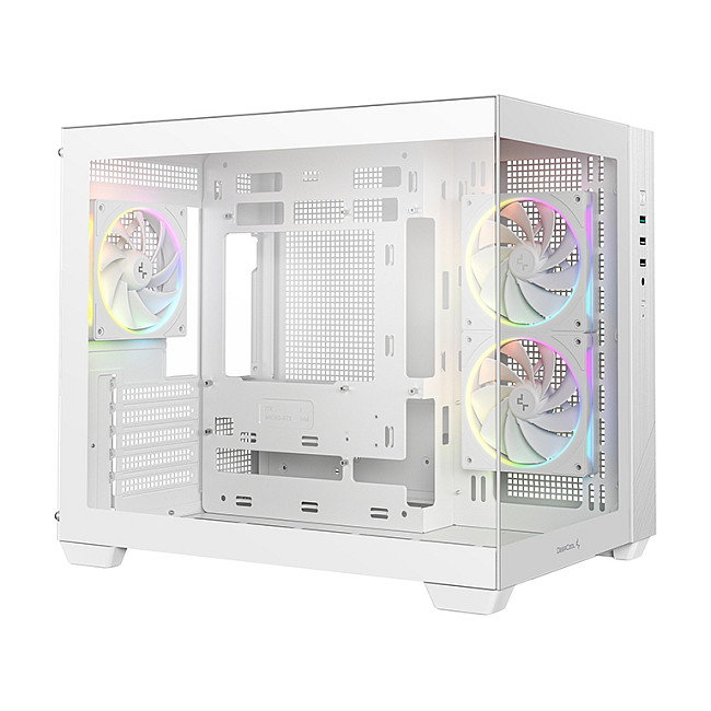 Deepcool CG330 3F WH Micro ATX Blanco